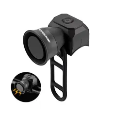 BENGGUO Bicycle Horn 120dB High Sound Bike Bell Horn 5 Light Modes 200mAh Type-C Waterproof Electric Horn for Cycling