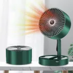 IPRee Portable Fast Heating Fan Heater 800W Electric Vertical Desktop PTC Small Portable Folding Telescopic Hot Air Blower