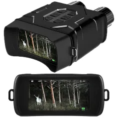 Night Vision Instrument 10X Zoom Night Vision Instrument 4-Inch Large Screen 5K Day And Night Dual Binoculars For Recording