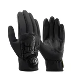 ROCKBROS Warm Bike Gloves Touch Screen Windproof Anti-slip Thermal Bicycle Gloves for Winter Outdoor Motorcycle Scooter Ski