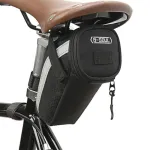 B-Soul 1L Bicycle Bag Large Capacity Nylon Fabric Ultralight Waterproof Bicycle Seat Tail Bags for Electric Bike Mountain Bike Road Bike