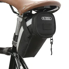 B-Soul 1L Bicycle Bag Large Capacity Nylon Fabric Ultralight Waterproof Bicycle Seat Tail Bags for Electric Bike Mountain Bike Road Bike
