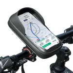 ROCKBROS B17-7 6.2'' Portable Touch Screen Phone Holder Bicycle Bag 360° Adjustable Waterproof Bike Front Frame Bag