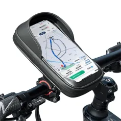 ROCKBROS B17-7 6.2'' Portable Touch Screen Phone Holder Bicycle Bag 360° Adjustable Waterproof Bike Front Frame Bag