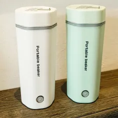 IPRee 350ML Chofaj elektrik Chofaj Dlo Portable Kettle Pou vwayaj 220V Tea Kafe dlo Kenbe Warm Kitchen aparèy