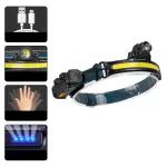Bikight W678 Smart Sensor Headlight XPG+COB 6 Modes Type-C Charging 2000mAh Battery Flashlight Head Torch