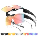WEST BIKING Flip Up Polarized Cycling Glasses Lightweight HD Sunglasses Fit Over Myopia Bike Riding Driving Goggles Outdoor Travel Fishing Eyewear