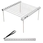 IPRee Mini Pocket BBQ Grill Portable Stainless Steel BBQ Grill Folding BBQ Grill Stove Rack Home Outdoor Camping Barbecue Accessories
