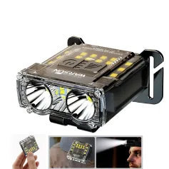 Warsun G7 600 Lumen Mini Super Bright LED Headlamp Motion Sensor Switch Available Built-in Lithium Battery USB Charging for Camping Fishing Light