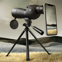 IPRee 25-75x60 HD Spotting Scope Powerful Monocular Zoom Telescope BAK7 Prism Waterproof for Birdwatching Target Shooting Camping