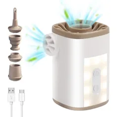 IPRee Portable Wireless Air Pump for Swimming Rings Electric Air Pump 4.8kPa High Air Pressure 350L/min Portable Air Pump for Swimming Rings Pool Floats