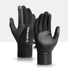 Golovejoy Warme Handschoenen Touchscreen Winddicht Plus Fluwelen Slijtvaste Handschoenen voor Fietsen, Autorijden, Hardlopen, Hiken