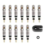 Deemount Bike Tubes Service Parts 12PCS Top Quality Presta Valve Core Brass CNC Bicycle Tool for MTB Cycling