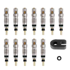 Deemount Bike Tubes Service Parts 12PCS Top Quality Presta Valve Core Brass CNC Bicycle Tool for MTB Cycling