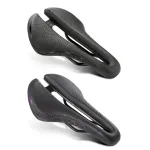 WEST BIKING Hollow Bicycle Saddle Breathable Comfortable PU Waterproof Aerodynamic Anti-slip Concave Point Cushion Shock Absorption Bike Seat for MTB Road Bike