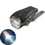 BIKIGHT Bike Headlight 4 LED Large Beads 2000mAh Battery Dual Distance Beam Design Waterproof 4 Light Modes Type-C Fast Charge Power Display Flashlight with 120dB Horn