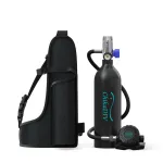 [US Direct] CHIKADIV 1L Scuba Tank Refillable Oxygen Cylinder Underwater Diving Gear for Diver Portable Diving and Snorkeling Equipment
