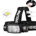 XHP50 LED Headlamp Sensor USB Rechargeable with 21700 Battery Flashlight Torch Head Lamp Camping Fishing Lamp