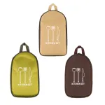 Portable Camping Kitchen Utensil Organizer Bag, Convenient Carry Case For Outdoor BBQ & Cooking Tools, Compact Cutlery Travel Set