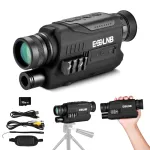 ESSLNB ES1108 Night Vision Monocular, 6x18 Night Vision Infrared Monocular with 32G TF Card Portable Digital Night Vision Scopes for Day & Night Camping, Surveillance, 1080P Full HD Photo & Video