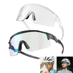 ROCKBROS﻿ Cycling Goggles Photochromic Anti-Fog Ultralight UV Protection Biking Glasses MTB Road Outdoor Sports Sunglasses