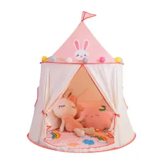 IPRee Indian Portable Play Kids Tent Indian Tent Yurt Children Indoor Outdoor Ocean Ball Pool Game Tent Castle Room House Toy