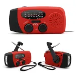 Weather Alert Emergency RadioAM/FM/NOAA Emergency Radio Solar Hand Crank USB Charging Generator 2000mAh Power Bank Flashlight