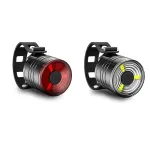 400lm LED Rear Bike Light Safety Tail Light Waterproof Professional Natural White Bicycle Cycling Light Adjustable Button Battery For Camping Hiking Caving Everyday Use