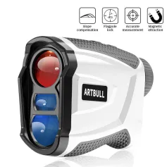 ARTBULL 1000M Golf Rangefinder With Magnet Speed Measurement Telescope Range Finder Flag Locking With Vibration Function For Outdoor Golfers