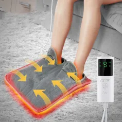 TENGOO Tappetino riscaldante elettrico per piedi, vita e dolori mestruali, coperta termica per la casa, scaldamani invernale, tappetino riscaldante per ufficio, letto e divano