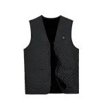 TENGOO 7 Areas Smart Heating Vest USB Charging Winter Warmth Cold-proof Vest for Men Women Elderly People