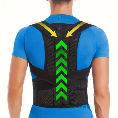 Adjustable Back Support Belt Back Posture Corrector Shoulder Lumbar Spine Support Back Protector