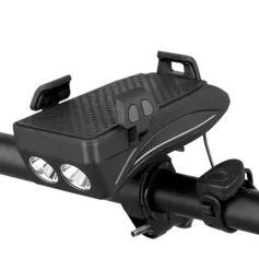 4in1 4000mAh Bicycle Lights USB LED Rechargeable MTB Road Bike Waterproof Cycling Front Headlights Lamp