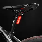 5LED Mountain Road Bicycle Taillight Cycling Equipment Night Riding Warning Light USB Charging Bike Taillight