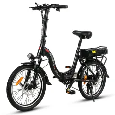 [US DIRECT] Bicicletta elettrica pieghevole SAMEBIKE JG20-FT 36V 12AH 350W, 20 pollici, autonomia 70-80 km, carico massimo 150 kg
