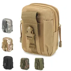 Bolsa tática EDC de 5,5 polegadas para cintura, masculina, capa para celular, carteira, suporte para esportes, acampamento, caminhada