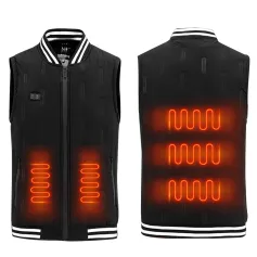 TENGOO HV-09 Heated Vest 9 Heating Areas Oversized Women Men Winter Vest Self Heating Vest Usb Electric Thermal Vest Jacket Outdoor Vest