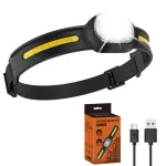 600 Lumens XPG+COB LED Headlamps USB Rechargeable Headlight With Safety Light Waterproof Portable Head Lamp For Cycling Fishing Working Searching