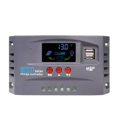 12V/24V MPPT Solar Charge Controller Regulator Colorful Screen For Lifepo4 GEL Lithium Lead Acid Battery 30/40/50/60/70/80/90/100A
