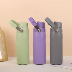 1000ml Stainless Steel Sport Coffee Tumbler Vacuum Flask Water Bottles With Drinking Directly Mouth