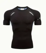 TENGOO Quick Dry Fitness T-Shirt 90% Polyester Breathable Pure Color Fashion Lightweight Training Short Sleeve for Cycling Running Workout