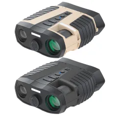 Binoculars with Camera Night Vision Scope 4X Optical Zoom 8X Digital 3\ LCD Screen 2.5K Video 3W IR Waterproof IP65 for Hunting Outdoor Telescope