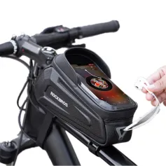 ROCKBROS 1.7L Cycling Bag 8 Inch Phone Bicycle Bag Touch Screen Top Tube Handlebar Waterproof Bike Bag Accessories