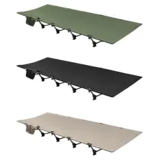 Berços de acampamento para adultos, cama dobrável leve de alumínio 7075, capacidade de carga de 150 kg, cama dobrável de marcha com bolsa de armazenamento para viagens ao ar livre e acampamentos
