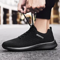 TENGOO Outdoors Scarpe sportive casual leggere e traspiranti antiscivolo in materiale mesh per corsa, basket, allenamento in palestra