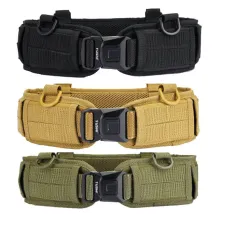TUSHI Outdoor Tactical Belt Multifunctional Waist Seal Training Equipment Weight-Bearing Waist Seal Belt for Hiking Camping Climbing