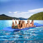 Warmounts Water Floating Mat Pad, 13x5FT Bouncy Tear-Resistant XPE Foam, Recreation Relaxing Lily Pad for Pool Lake River Ocean Outdoor Water Activities