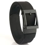 TUSHI 120cm Metal Buckle Tactical Belt Nylon Wistand Inserting Buckle Casual Military Fan Belt for Outdoor Shooting Hiking Sports
