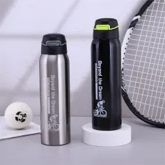 500ml Portable Cycling Water Bottle, Large Capacity 304 Stainless Steel Sports Bottle Suitable For Mountain Bikes And Road Bikes