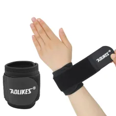 AOLIKES 1PCS Protective Hand Support Highly Elastic Adjustable Wrist Straps for Outdoors Basketball Tennis Strength Enhanced